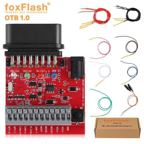 FoxFlash ECU TCU Clone and Chip Tuning tool with OTB 1.0 Expansion Adapter with Free Gifts