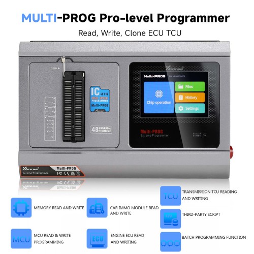 Xhorse Multi-Prog ECU Programmer Multi Prog Upgraded Version of VVDI Prog with Free MQB48 Authorization Free Update Online